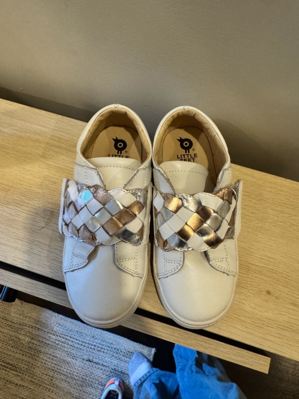 Old Soles Sneakers with Velcro Metallic Braided Strap